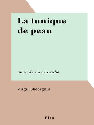 cover image of La tunique de peau